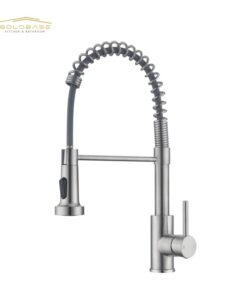 CUPC Certified Solid Stainless Steel Spring Kitchen Faucet