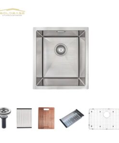 Handmade  16 Gauge Undermount Workstation Kitchen Sink Single Bowl