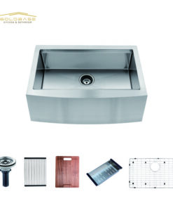 Handmade Stainless Steel Workstation Sink  Apron Kitchen Sink Single Bowl Modern