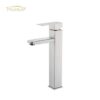 Stainless Steel 304 Black Bathroom Basin Faucet Mixer Tap Square Waterfall Sink Faucet