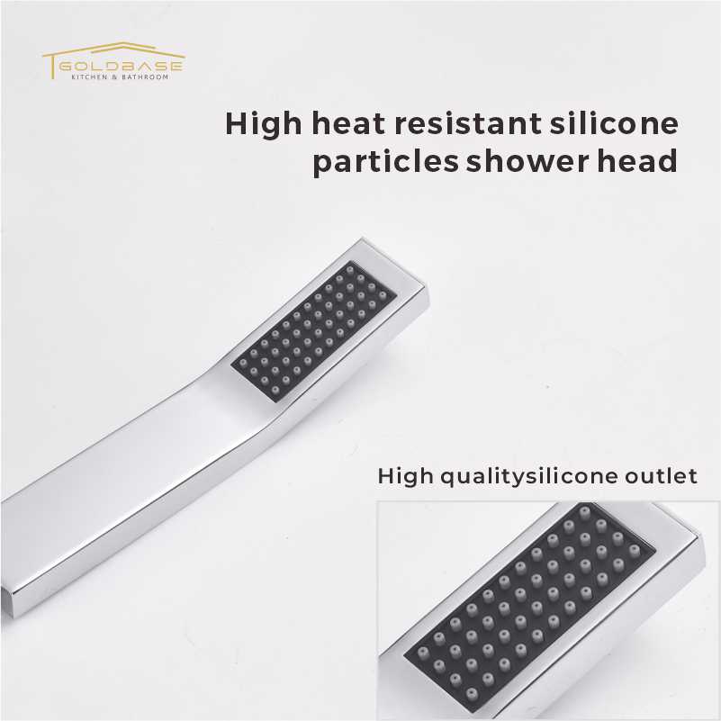 Premium Modern Brass Thermostatic Shower System - Wall-Mounted Rainfall & Handheld 2-in-1 Complete Bathroom Shower Set - Image 5