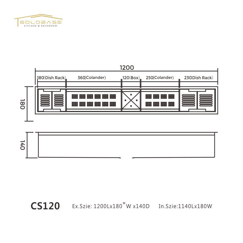 304 Stainless Steel Workstation Island Tableware Dish Drying Drainer Channel Organizer Bar Sink - Image 3