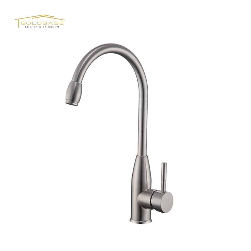 Splash-proof 304 Stainless Steel Kitchen Sink Faucet | Single Handle Hot Cold Mixer Tap
