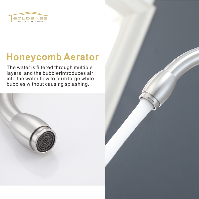 Splash-proof 304 Stainless Steel Kitchen Sink Faucet | Single Handle Hot Cold Mixer Tap - Image 6