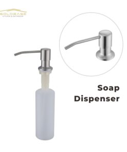 Soap and Lotion Dispenser With Chrome Plated
